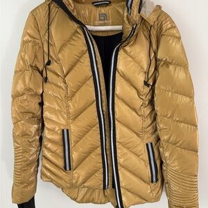 Blanc Noir Gold Puffer Jacket